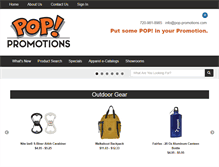 Tablet Screenshot of pop-promotions.com